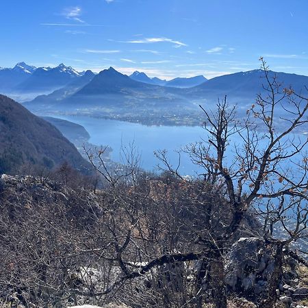 Entre Lac D'Annecy Et Montagnes, Golf Et Parapente A Pieds Talloires Bagian luar foto